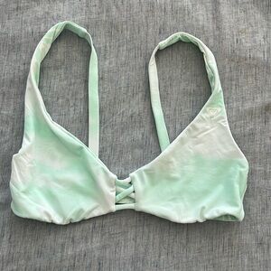 NWOT Roxy Palm Tree Dreams Reversible Palm Print Triangle Top Size Small S